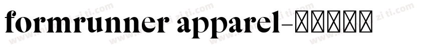 formrunner apparel字体转换